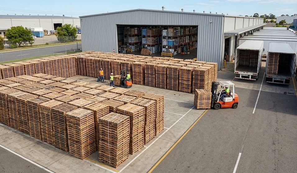 Heat Treatment Kiln — ISPM-15 certified treatment in progress